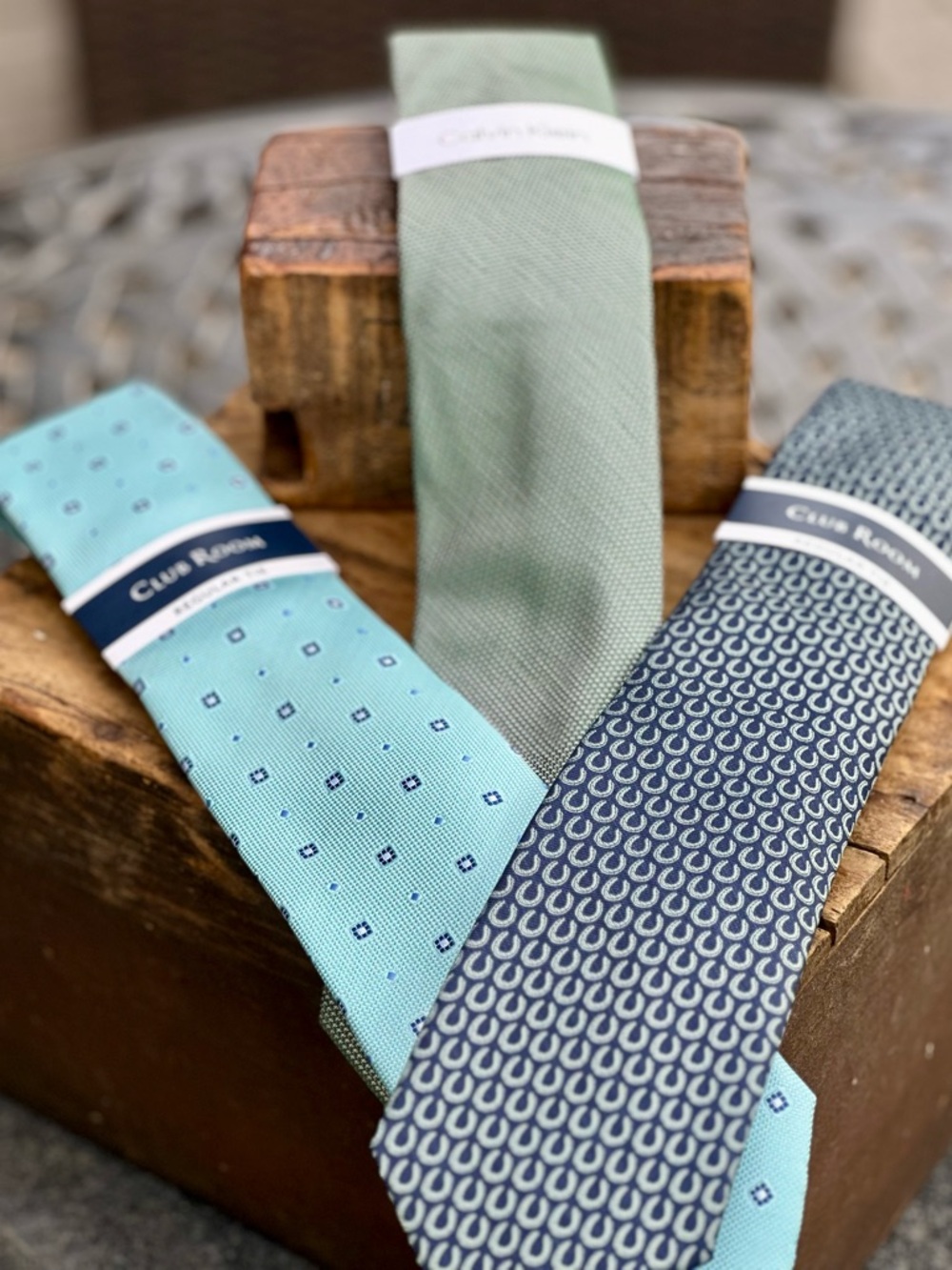Tie Bundle Macys Club Room Calvin Klein Polyester Ties NWT Classic Patterns